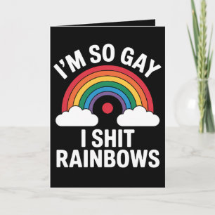 I'm SoゲイレインボウLGBTQおもしろいプライドアリ カード