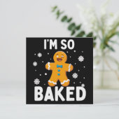 I'm So Baked Gingerbread Man Christmas Cookie Bake シーズンカード (スタンド正面)