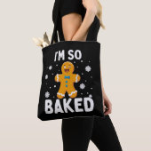 I'm So Baked Gingerbread Man Christmas Cookie Bake トートバッグ (クローズアップ)