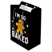 I'm So Baked Gingerbread Man Christmas Cookie Bake ミディアムペーパーバッグ (裏面アングル)