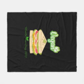 I'm So fresh Vegan day 2022 Sticker1 フリースブランケット (正面(横))