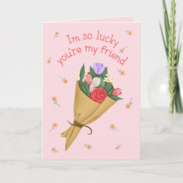 Im So Lucky Youre My Friend - Galentines Day カード