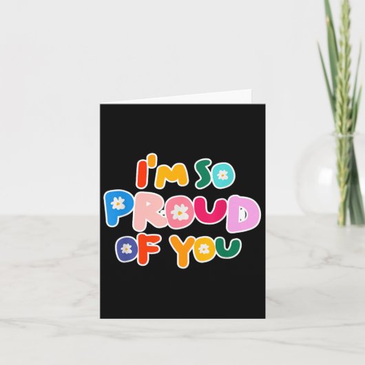 Im So Of 誇りを持った You – 学校のモチベーションと卒業生 カード (正面)