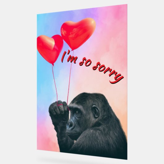 "I'm so sorry" アクリルサイン (傾斜)