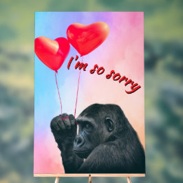 "I'm so sorry" アクリルサイン