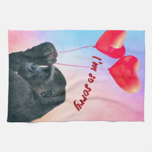 "I'm so sorry" キッチンタオル (横)