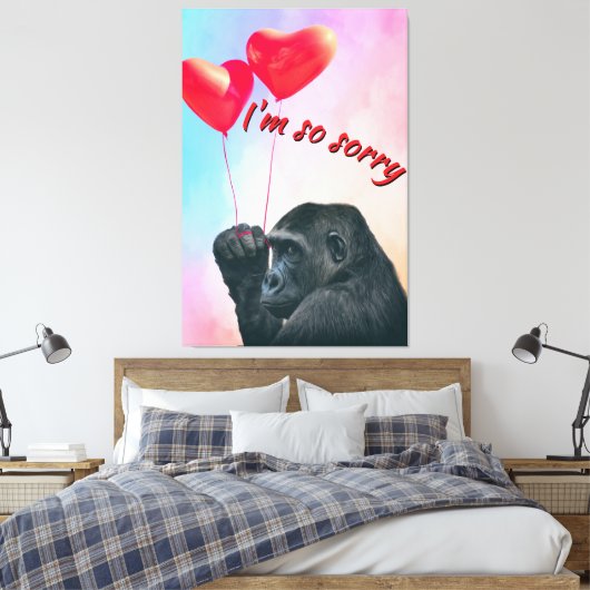 "I'm so sorry" キャンバスプリント (インサイチュ (寝室))