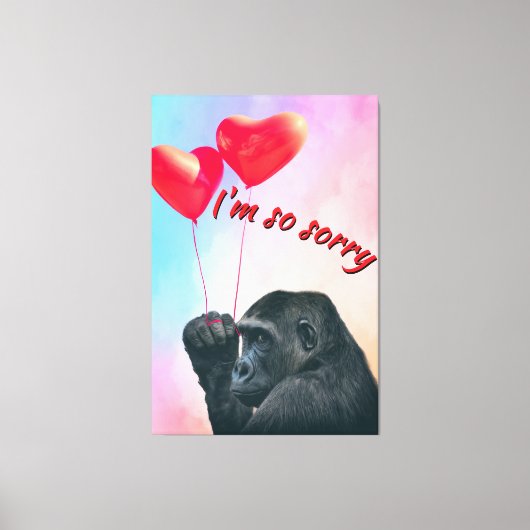 "I'm so sorry" キャンバスプリント (正面)