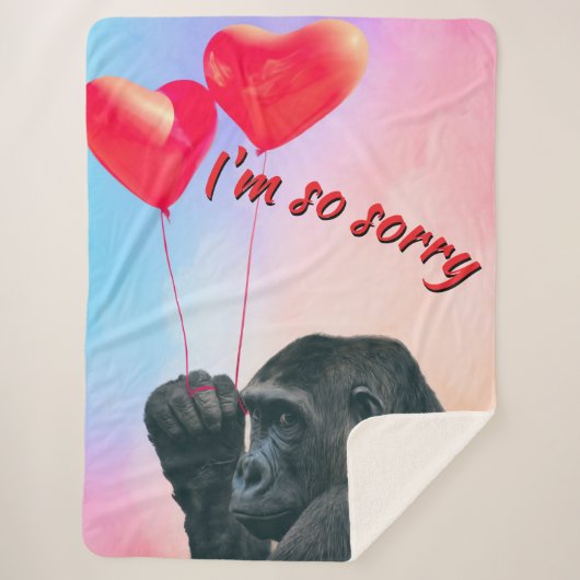 "I'm so sorry" シェルパブランケット (正面)