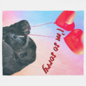 "I'm so sorry" フリースブランケット (正面(横))