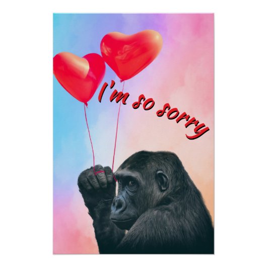"I'm so sorry" ポスター (正面)