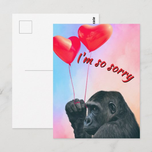 "I'm so sorry" ポストカード (正面/裏面)