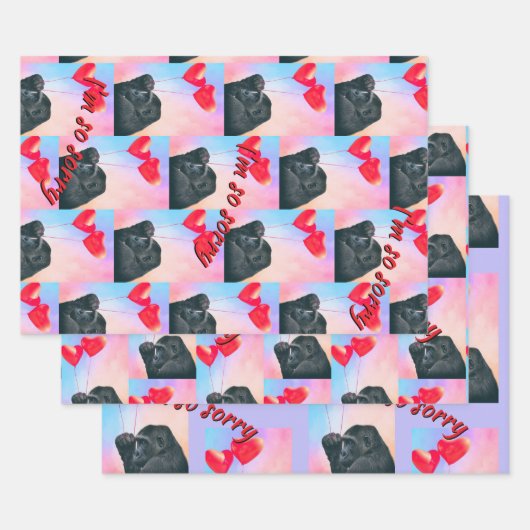 "I'm so sorry" ラッピングペーパーシート (セット)