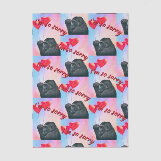 "I'm so sorry" 薄葉紙 (正面)