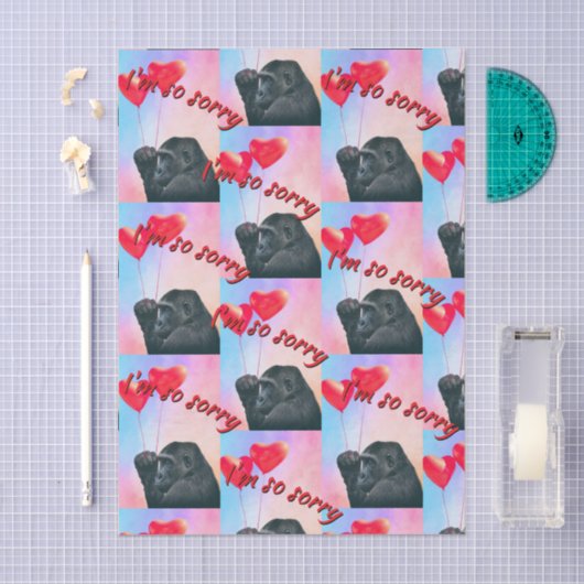"I'm so sorry" 薄葉紙 (クラフト)
