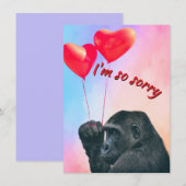 "I'm so sorry" Enkele kaart (正面/裏面)