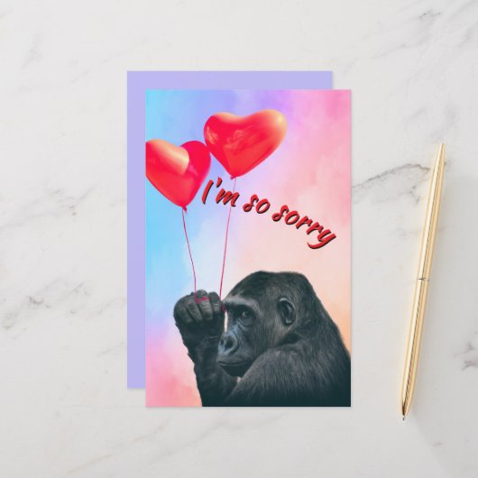 "I'm so sorry" Papiervel (正面/裏面インサイチュ)