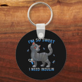 I'm So Sweet I Need Insulin - Diabetes Awareness C キーホルダー (正面)
