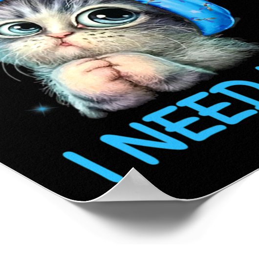 I'm So Sweet I Need Insulin Diabetes Awareness Cat ポスター (角)