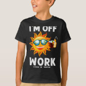 I'm Solar Eclipse Sun Off Work Tシャツ (正面)