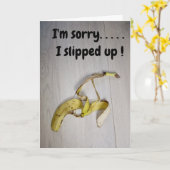 I'm sorry...banana skin  カード (黄色い花)