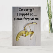 I'm sorry...banana skin  card カード (正面)