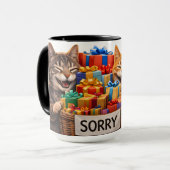 I'm sorry, ginger cat coffee mug cute apology gift マグカップ (正面左)
