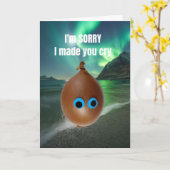 I'm sorry I made you cry. カード (黄色い花)