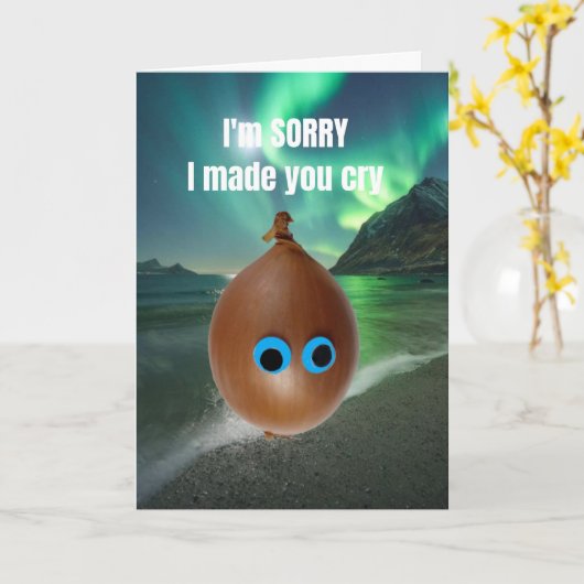 I'm sorry I made you cry. カード (黄色い花)