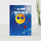 I'm sorry I made you cry. カード (正面)