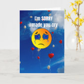 I'm sorry I made you cry. カード (黄色い花)