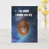 I'm sorry I made you cry. カード (黄色い花)