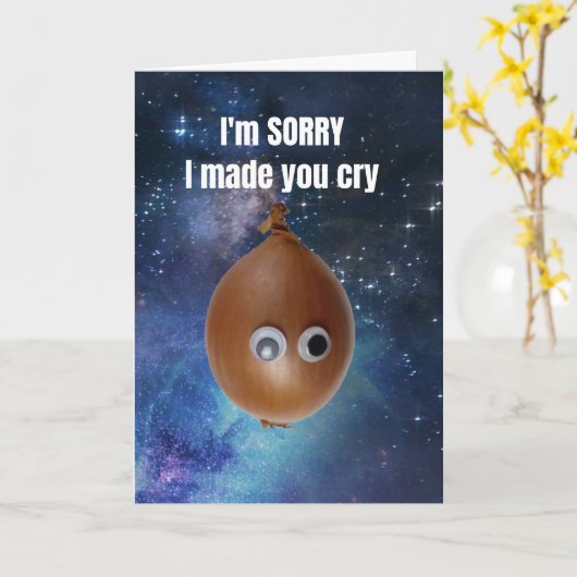 I'm sorry I made you cry. カード (黄色い花)