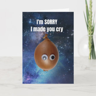 I'm sorry I made you cry. カード