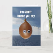 I'm sorry I made you cry. カード (正面)