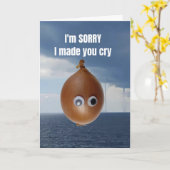 I'm sorry I made you cry. カード (黄色い花)