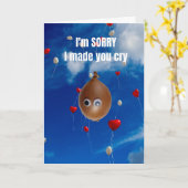 I'm sorry I made you cry. カード (黄色い花)