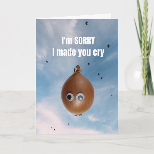 I'm sorry I made you cry. カード (正面)