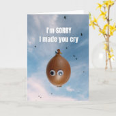 I'm sorry I made you cry. カード (黄色い花)