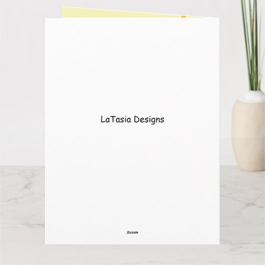 I'm Sorry Little Chicken Belated Birthday White カード (裏面)