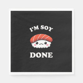 I'm Soy done Kawaii Sushi スタンダードランチョンナプキン