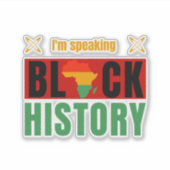 I'm Speaking Black History Month Teacher  シール (正面)