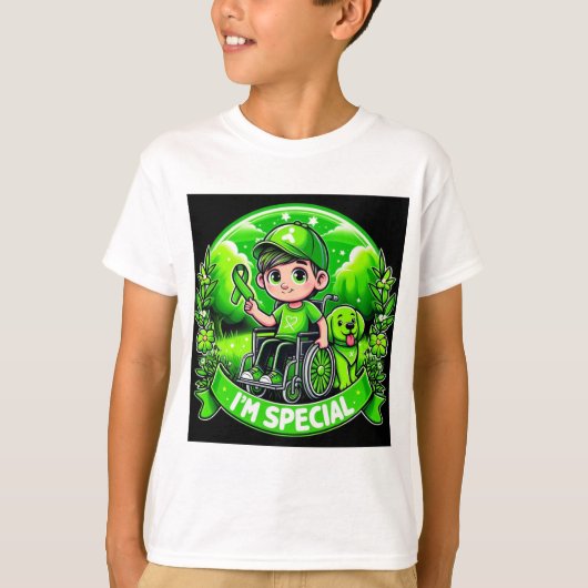 🌟 I'm Special – 脳性まひ認識度デザイン Tシャツ (正面)