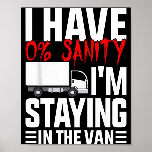 I'm Staying In Tha Van おもしろPhasmophobiaゲーマー 女性 ポスター (正面)