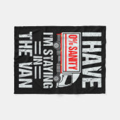 I'm Staying In Tha Van Funny Phasmophobia Gamer Me フリースブランケット (正面(横))