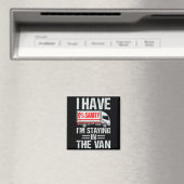 I'm Staying In Tha Van Funny Phasmophobia Gamer Me マグネット (インサイチュ (食洗機))