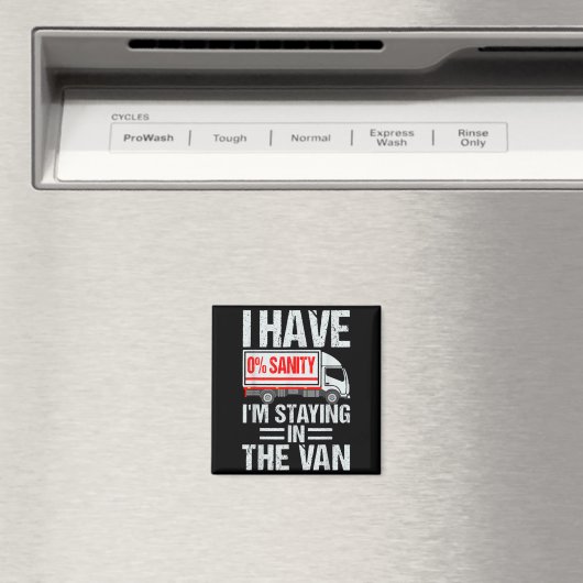 I'm Staying In Tha Van Funny Phasmophobia Gamer Me マグネット (インサイチュ (食洗機))