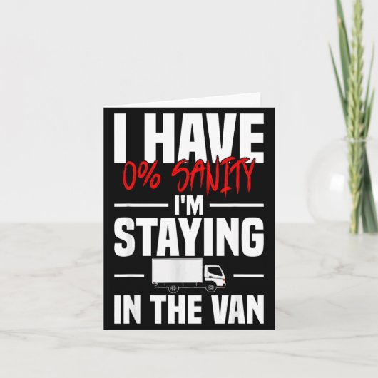 I'm Staying In Tha Van Funny Phasmophobia Women's  カード (正面)