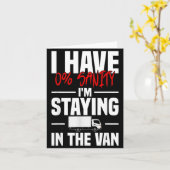I'm Staying In Tha Van Funny Phasmophobia Women's  カード (黄色い花)