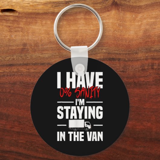 I'm Staying In Tha Van Funny Phasmophobia Women's  キーホルダー (正面)